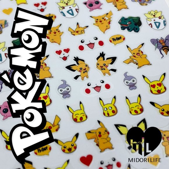 Pokemon Other - POKEMON Fingernail Stickers Manicure Decals